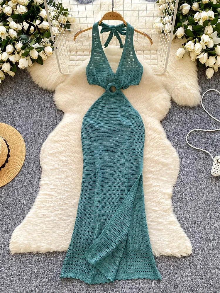 Knit Halter Sundress